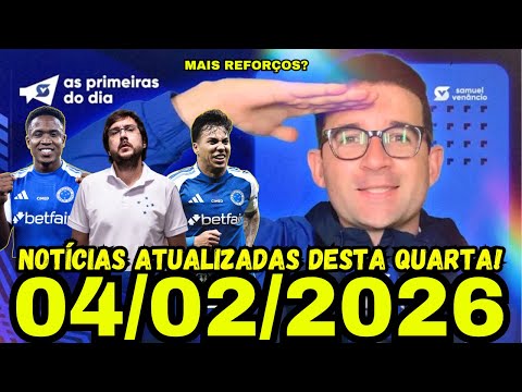 SAMUEL VENÂNCIO COM AS PRIMEIRAS DO DIA NO CRUZEIRO! MAIS REFORÇOS? KAIO JORGE VOLTA AO TIME