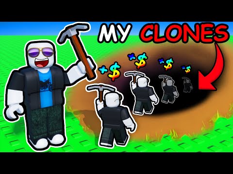 DUPLICATING MYSELF to Mine INFINITE Ores in Roblox...