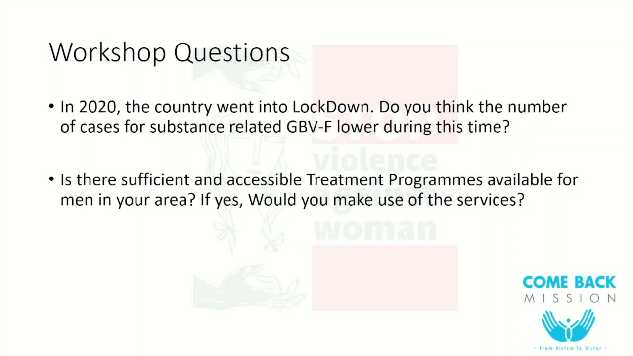ACT Africa International Men's GBVF Conference on 18 Sept 2021: GBVF & Trafficking: Session 3