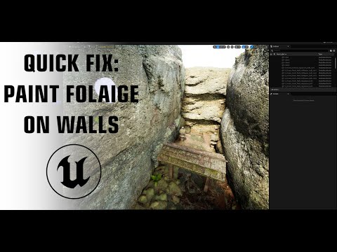 Can't paint FOLIAGE on WALLS? Unreal Engine 5 Fix