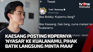 Download lagu Heboh! Koper Kaesang Ada di Kualanamu, Ini Penjelasan Pihak Batik Air | tvOne Minute mp3