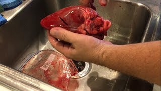 🦌🍳 Venison Deer Heart Recipe Start to Finish - Cleaning Up to Plate with Recipe