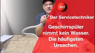 Spülmaschine zieht kein Wasser - Das solltest Du prüfen!