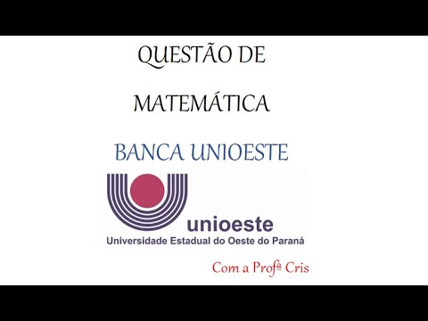 Concurso Consamu Banca Unioeste Nível Superior - Matemática