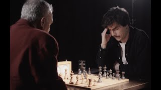 Max Terpstra (with butt plug) challenged IM Hans Böhm for a special chess experiment.