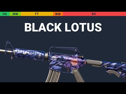 M4A1-S Black Lotus - Skin Float And Wear Preview