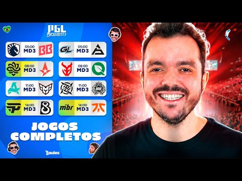 LEGACY, PAIN E MIBR | PGL MASTERS BUCHAREST 2025 - DIA 3 | AO VIVO COM GAULES - Siga @Gaules