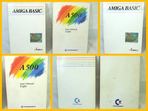 Commodore Amiga 500 User's Manual And Amiga Basic Microsoft For The Amiga Books