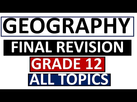 GRADE 12 GEOGRAPHY PAPER. 1 GRADE 12, GEOGRAPHY P.1  REVISION [THUNDEREDUC GRADE 12 GEOGRAPHY P.1]