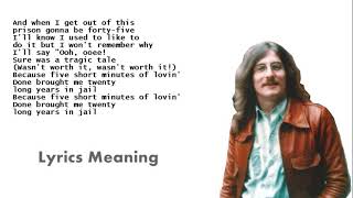 Jim Croce | Maury Muehleisen - Five Short Minutes | Lyrics Meaning