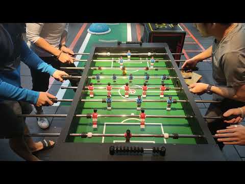 Test bàn bi lắc phòng gym (foosball) hít đất (push-up) sau khi được bảo trì sửa chữa phục dựng