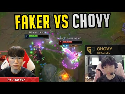 T1 Faker Vs GEN Chovy + Immediate REMATCH! (Translated)