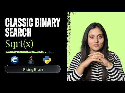 Leetcode 69 Sqrtx Binary Search Java