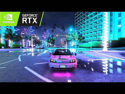 GTA 5: New 8k LED Lights + Ray Tracing Graphics RTX 3090 Max Settings PC Gameplay! GTA 6 Graphics?