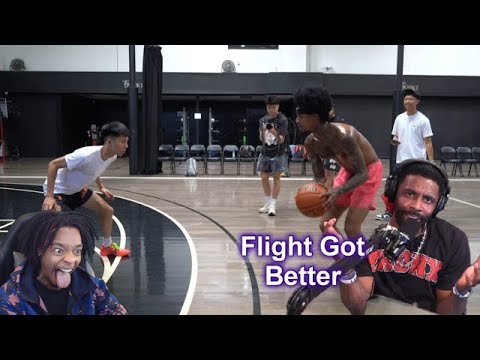 FlightReacts To Kyrie REACTING TO MY BASKETBALL 1V1! (HE SAID I IMPROVED!!)
