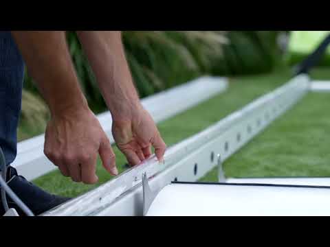 Présentation des éléments du kit lame pergola