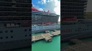 Sailaway from St John’s, Antigua on MSC Seaside #cruise #mscseaside #virginvoyages #traveladvisor