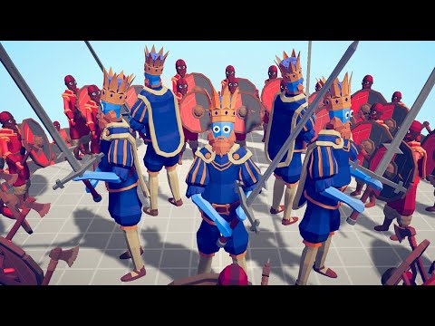 200x VIKING ARMY ⚔️ VS 👑 5x EVERY BOSS / Totally Accurate Battle Simulator ( TABS )