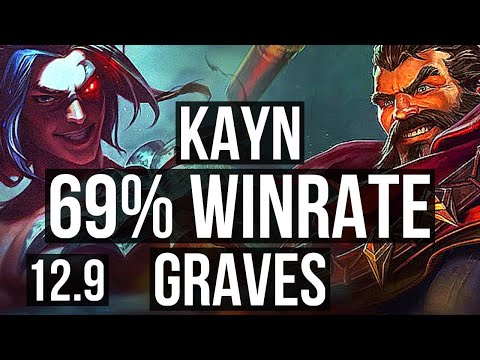 KAYN vs GRAVES (JNG) (DEFEAT) | 69% winrate, Legendary | EUW Master | 12.9