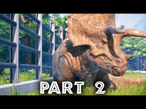 Jurassic World Evolution Gameplay Walkthrough Part 2 - SICK DINOSAUR (Full Game)