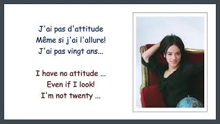 Alizée - J&#39;ai Pas Vingt Ans [English &amp; French Lyrics]