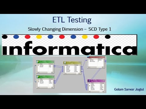 ETL Testing - SCD Type 1 using informatica manual steps.