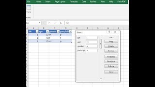 Create data entry forms in MS Excel using your questionnaire