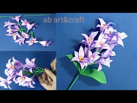 paper Hyacinth Flower  | Beautiful Paper Flower Making  | paper flowers making step by step.