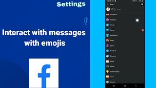How to interact with messages with emojis On Facebook Lite