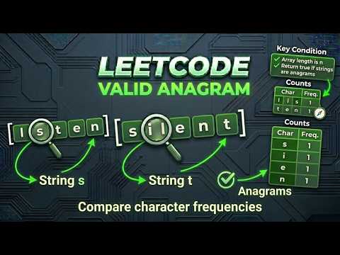 Valid Anagram Problem Leetcode Simple Solution Sorting Crackthecode