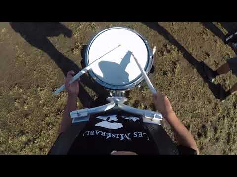 Cleveland HS regiment band & colorguard | snare head cam | The lost City 2022