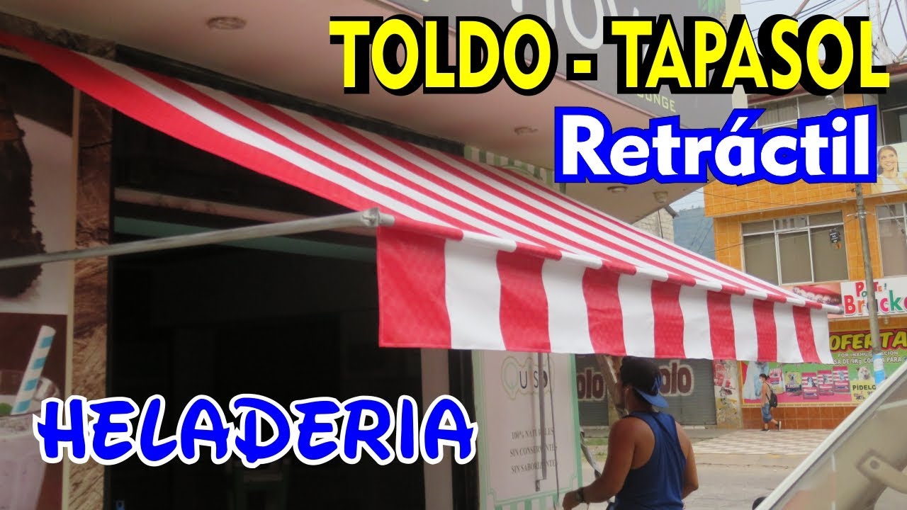Toldo RETRÁCTIL para HELADERÍA | TAPASOL | ¿Cómo se hace
