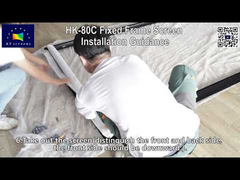 Fixed Frame Projection Screen for Home Theater installation tutorial sharing#projectorscreen #screen
