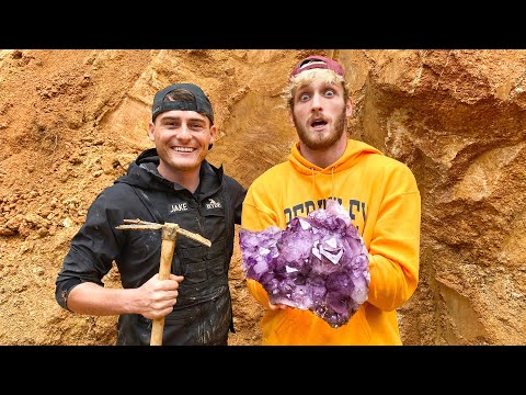 Logan Paul Finds $100,000 Amethyst Crystal! (Unbelievable Find)