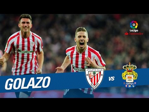 El golazo de falta de Muniain en el Athletic Club vs UD Las Palmas a vista de pájaro