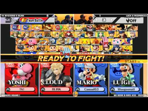 WBB #33 | Blink & TK Mysterio vs Luck & PKSparkxx - Winners Round 1 - Sm4sh Doubles