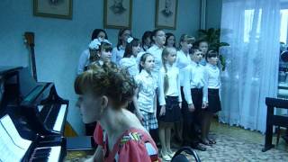 preview picture of video 'Хор детской музыкальной школы с. Кваркено, песня Просьба'