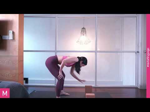 Yoga with a Wall 🧘‍♀️🌿✨ M of #restartingyoga