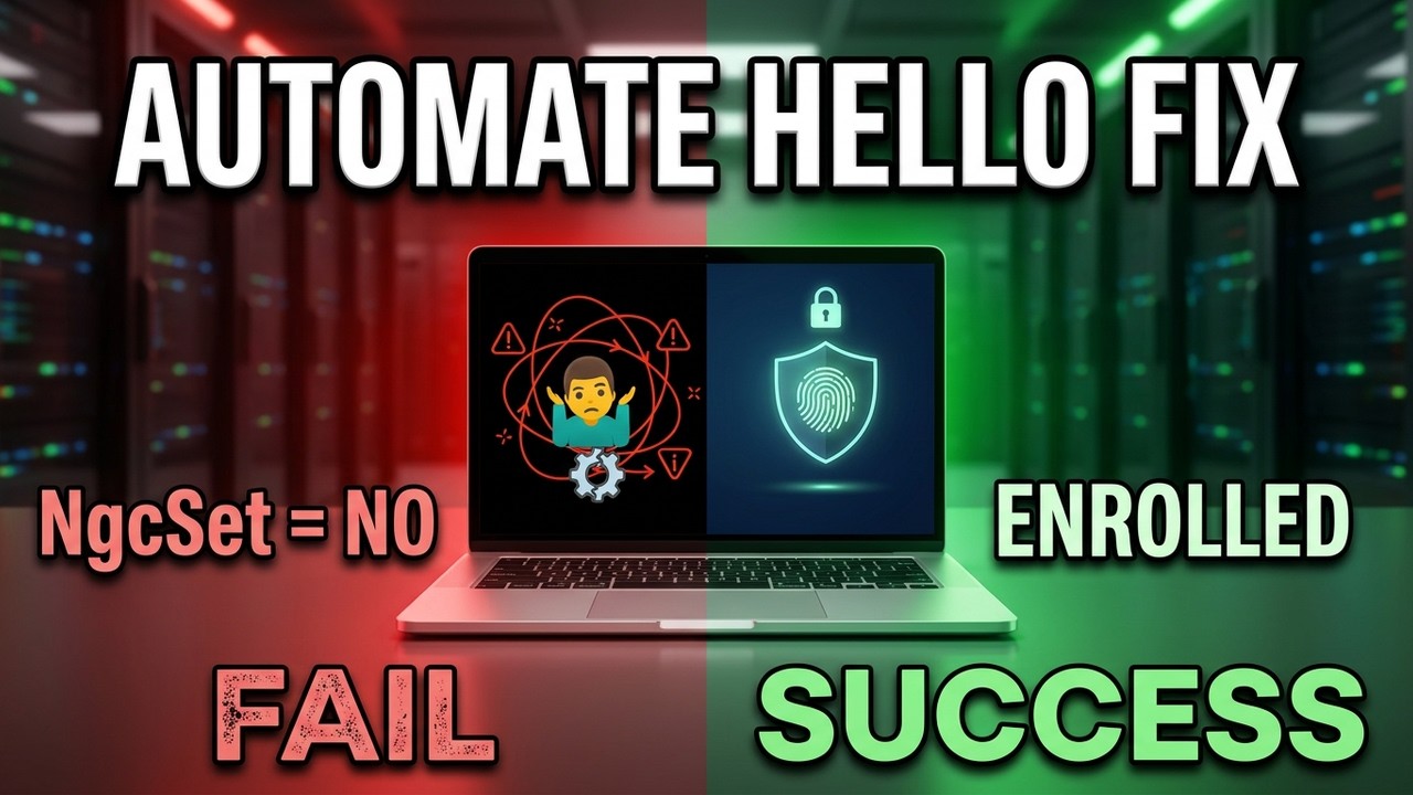 Automating Windows Hello for Business Enrollment via PowerShell and Intune