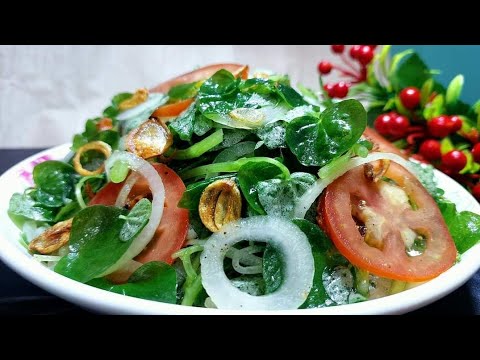 Rau càng cua trộn dầu giấm