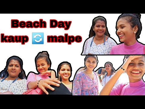 Beach day with family🤩|kaup to malpe😁|yanklena avaste bus t🤦‍♀️😵‍💫|#vlogwithdeekshitha #beachvibes