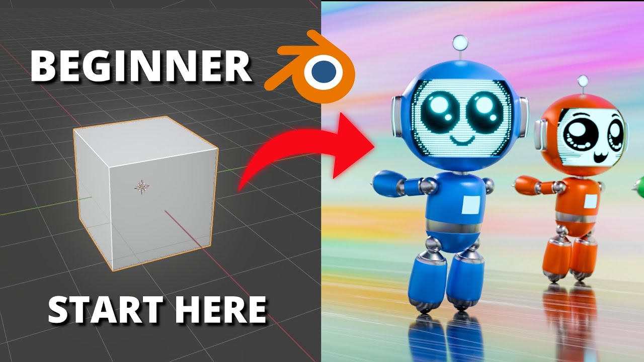 Blender Beginner Tutorial (2025) – Model & Animate Your First 3D Character!