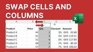 How to Swap Cells, Columns, and Rows in Microsoft Excel