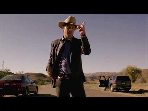Raylan shoots two bad guys!
