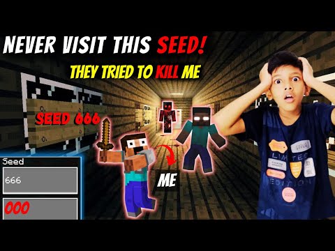 Azhaan Gamerz - I Visited *MOST SCARY & CREEPY💀* Seeds in Minecraft | HEROBRINE KILED ME 😱