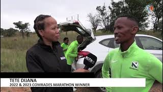 Training run with Comrades marathon 2022/2023 winner and teammates