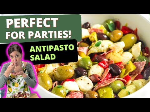 The Best Italian Antipasto Salad Ever! Perfect for Parties, Holidays and Entertaining.