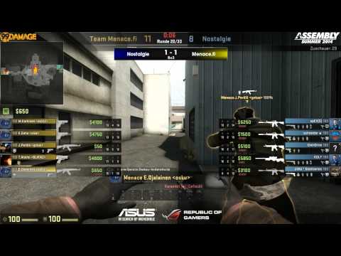 ASUS ROG Summer 2014 - Viertelfinale Nostalgie Mix vs. Team Menace.fi (de_nuke) Map 3