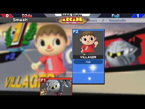 Fuji (Villager) vs D2da (Meta Knight) - Arcade Odyssey Smash 4 6/22/18 - Winners Semis