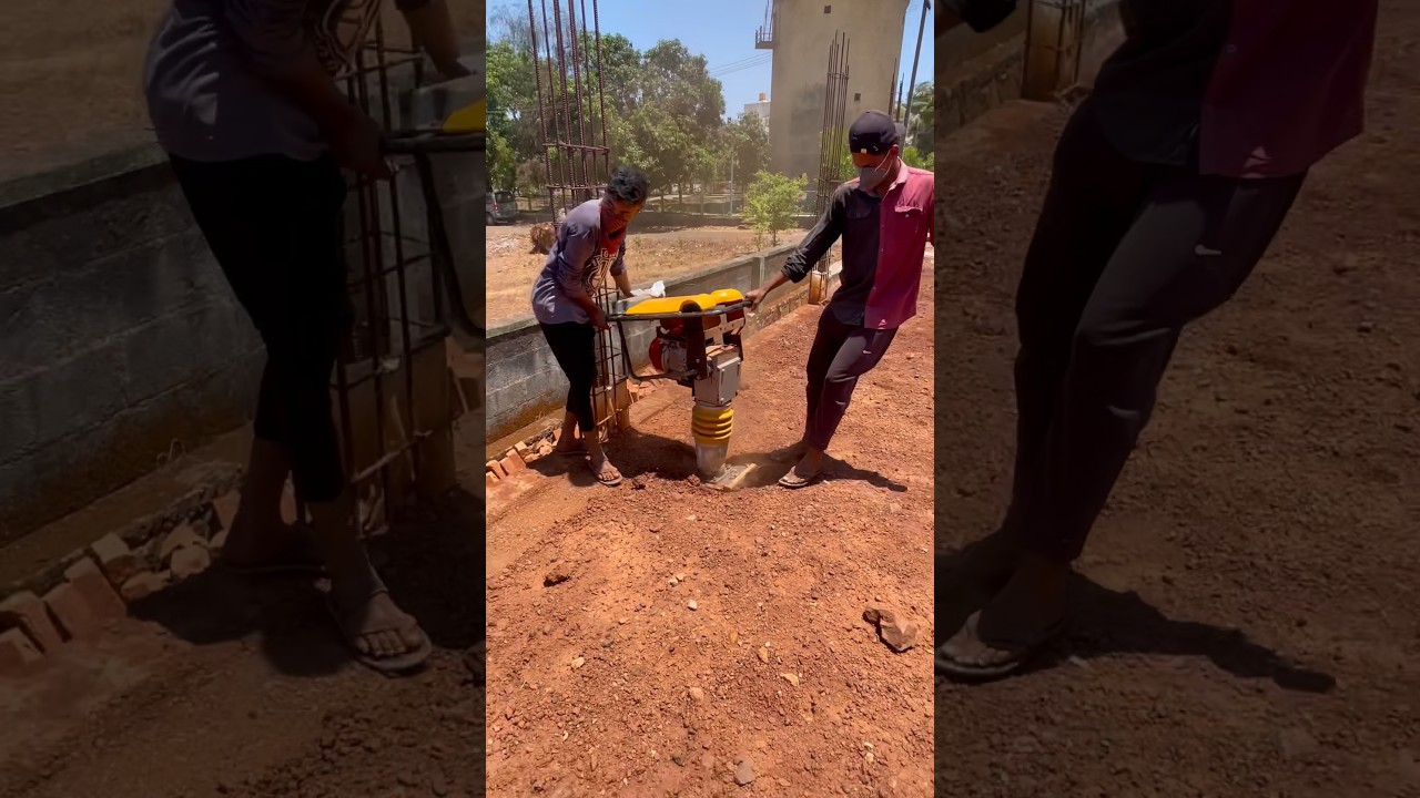 Soil Compacting machine | Vibrating machine | Murram soil compaction #machine #compaction #vibration